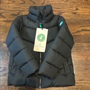 SAVE THE DUCK Black Kids Puffer Jacket
